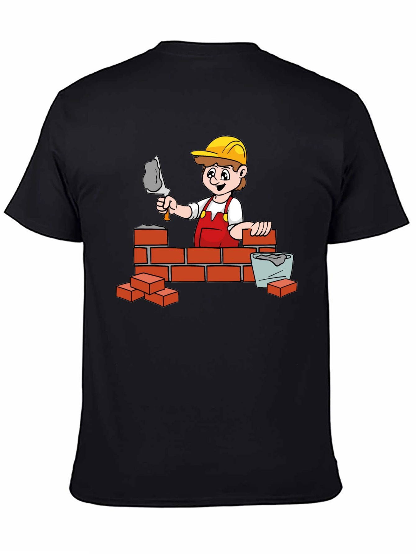 Construction Cartoon Graphic T-Shirt