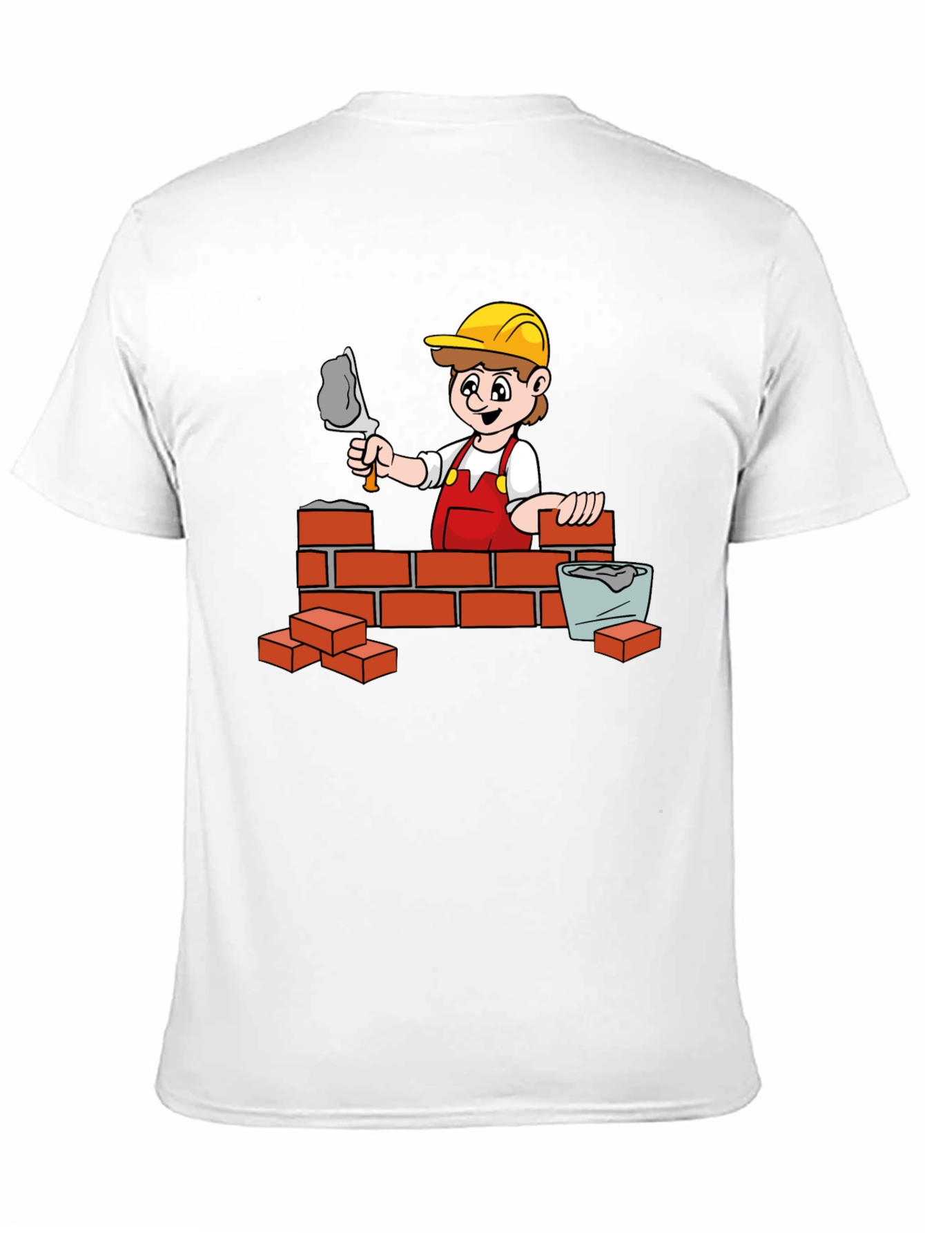 Construction Cartoon Graphic T-Shirt