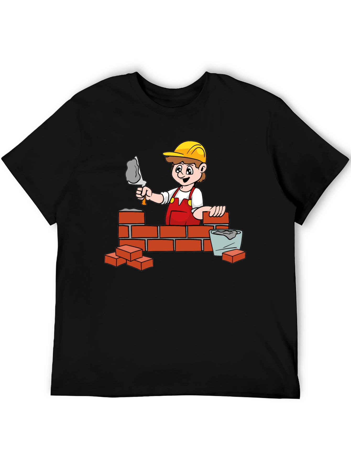 Construction Cartoon Graphic T-Shirt