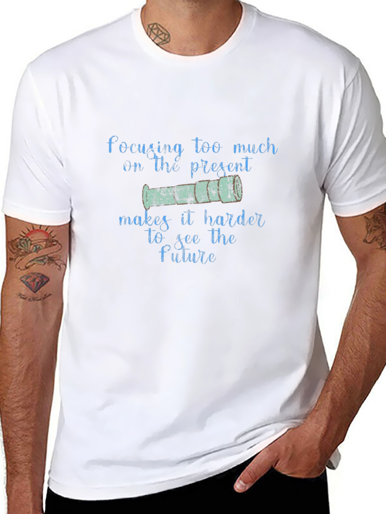 Telescope Focus T-Shirt: Present vs Future