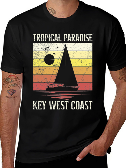 Tropical Paradise Key West Coast T-Shirt