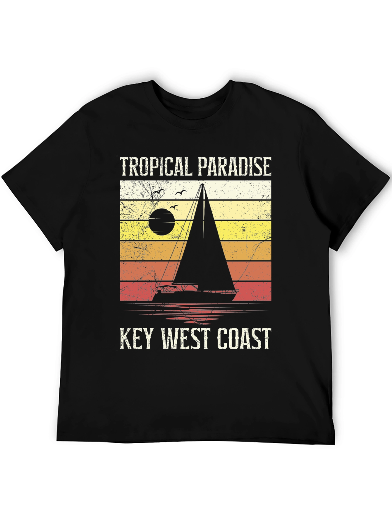 Tropical Paradise Key West Coast T-Shirt