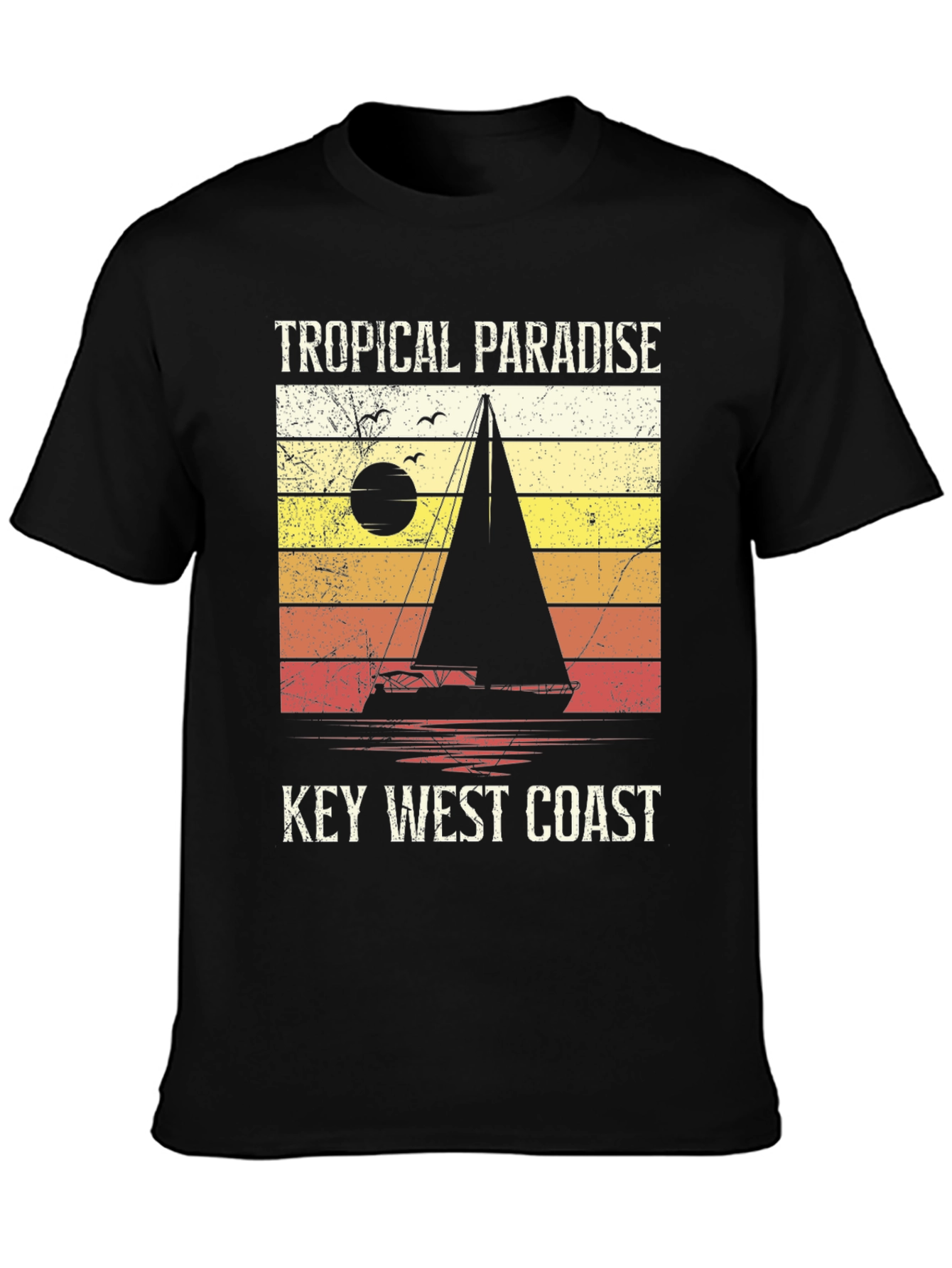 Tropical Paradise Key West Coast T-Shirt