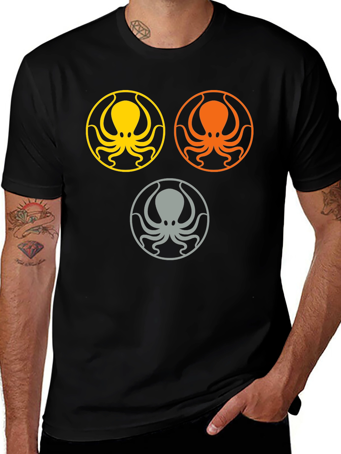 Octopus Graphic Tee - Stylish Sea Life Design