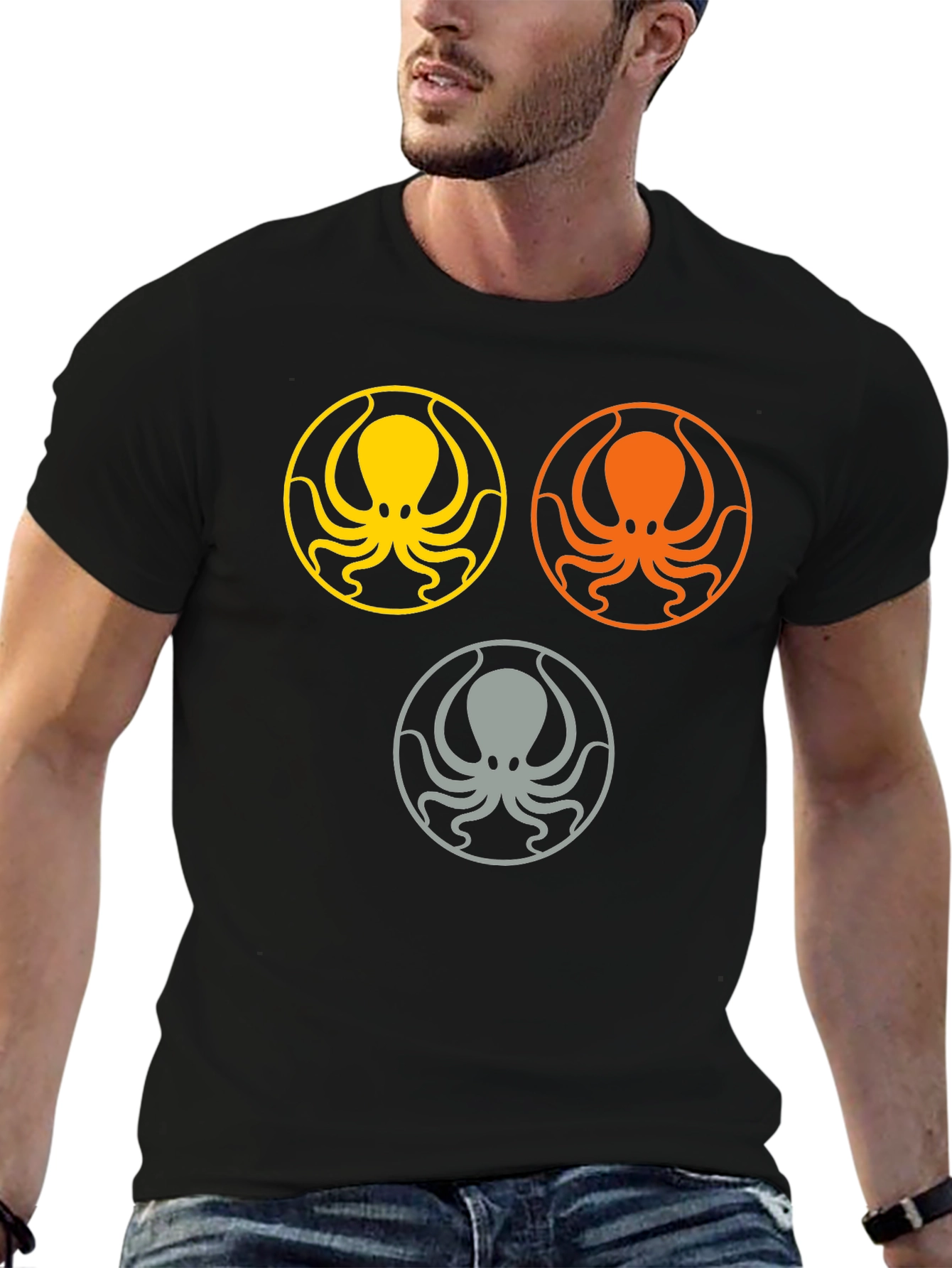 Octopus Graphic Tee - Stylish Sea Life Design