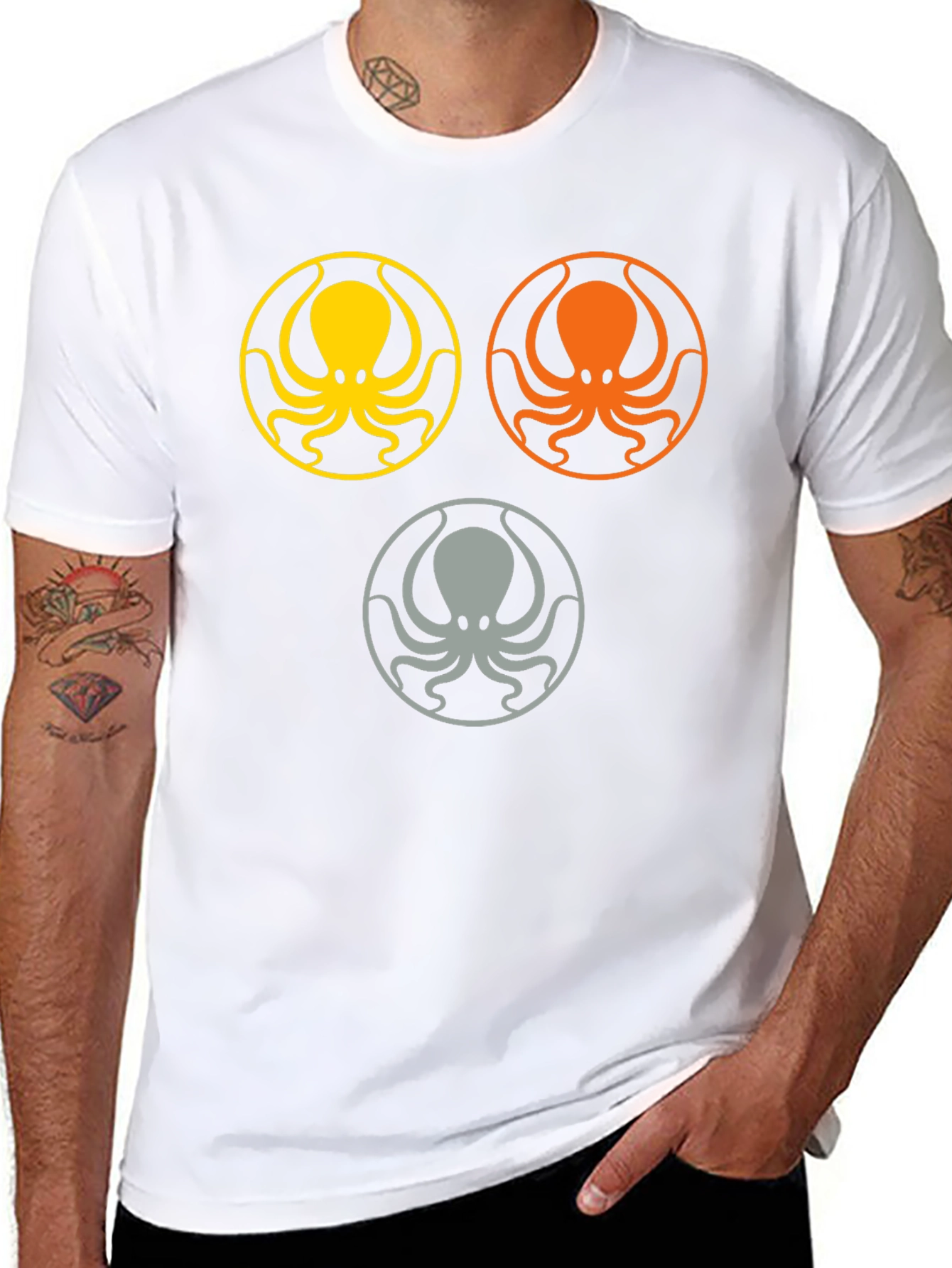 Octopus Graphic Tee - Stylish Sea Life Design