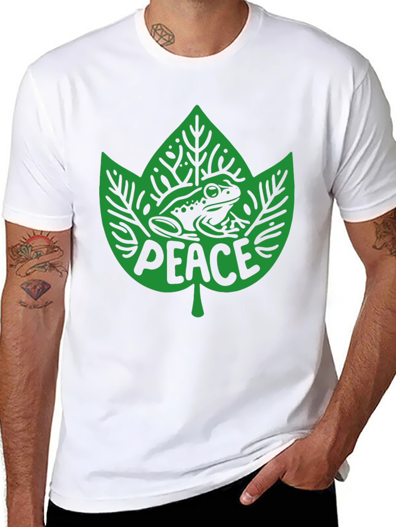 Peace Frog Graphic Tee - Eco-Friendly T-Shirt