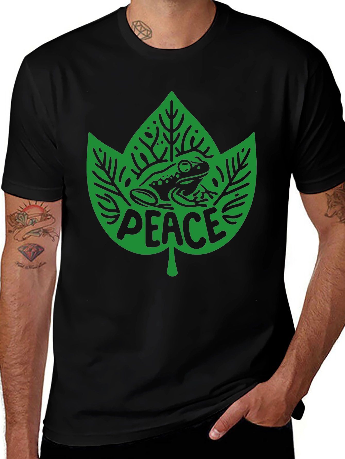 Peace Frog Graphic Tee - Eco-Friendly T-Shirt
