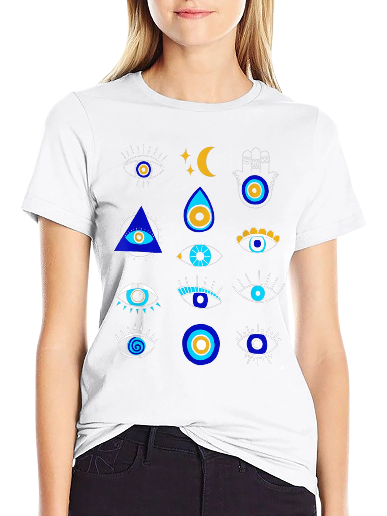 Evil Eye Graphic Tee - Stylish Protection