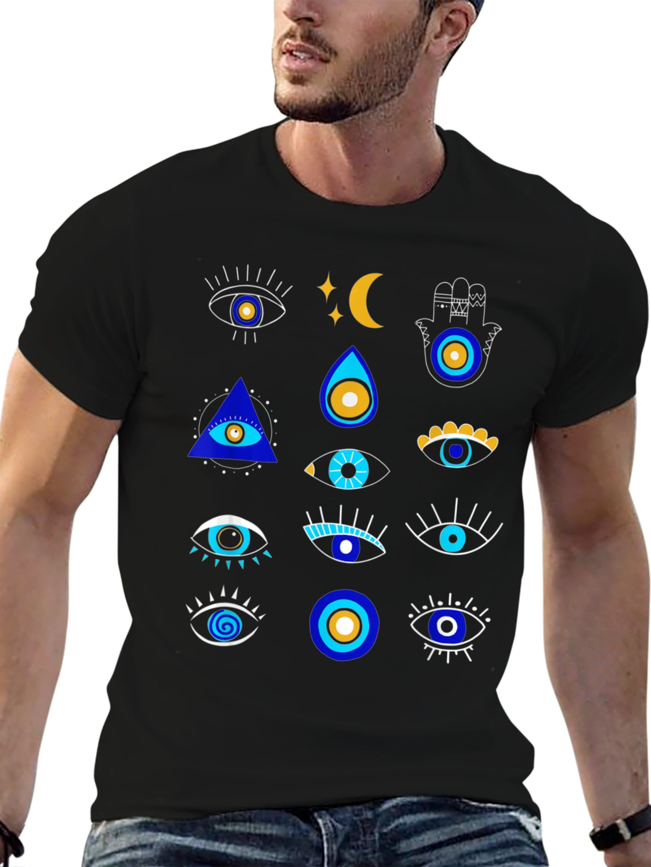 Evil Eye Graphic Tee - Stylish Protection