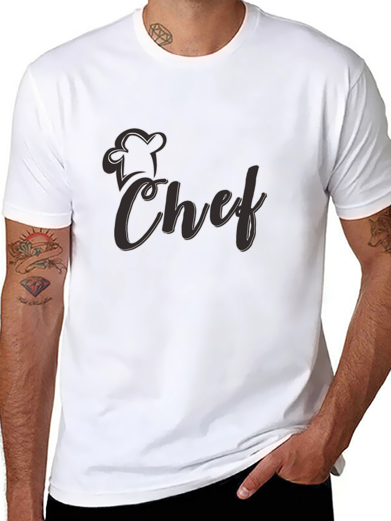 Chef Graphic Black T-Shirt