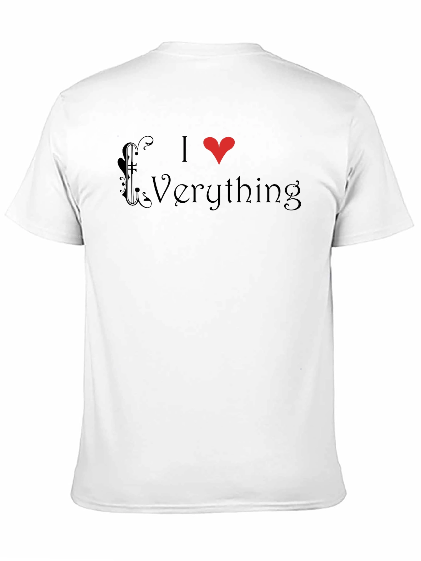 I Heart Everything Graphic Tee - Mens Black T-Shirt