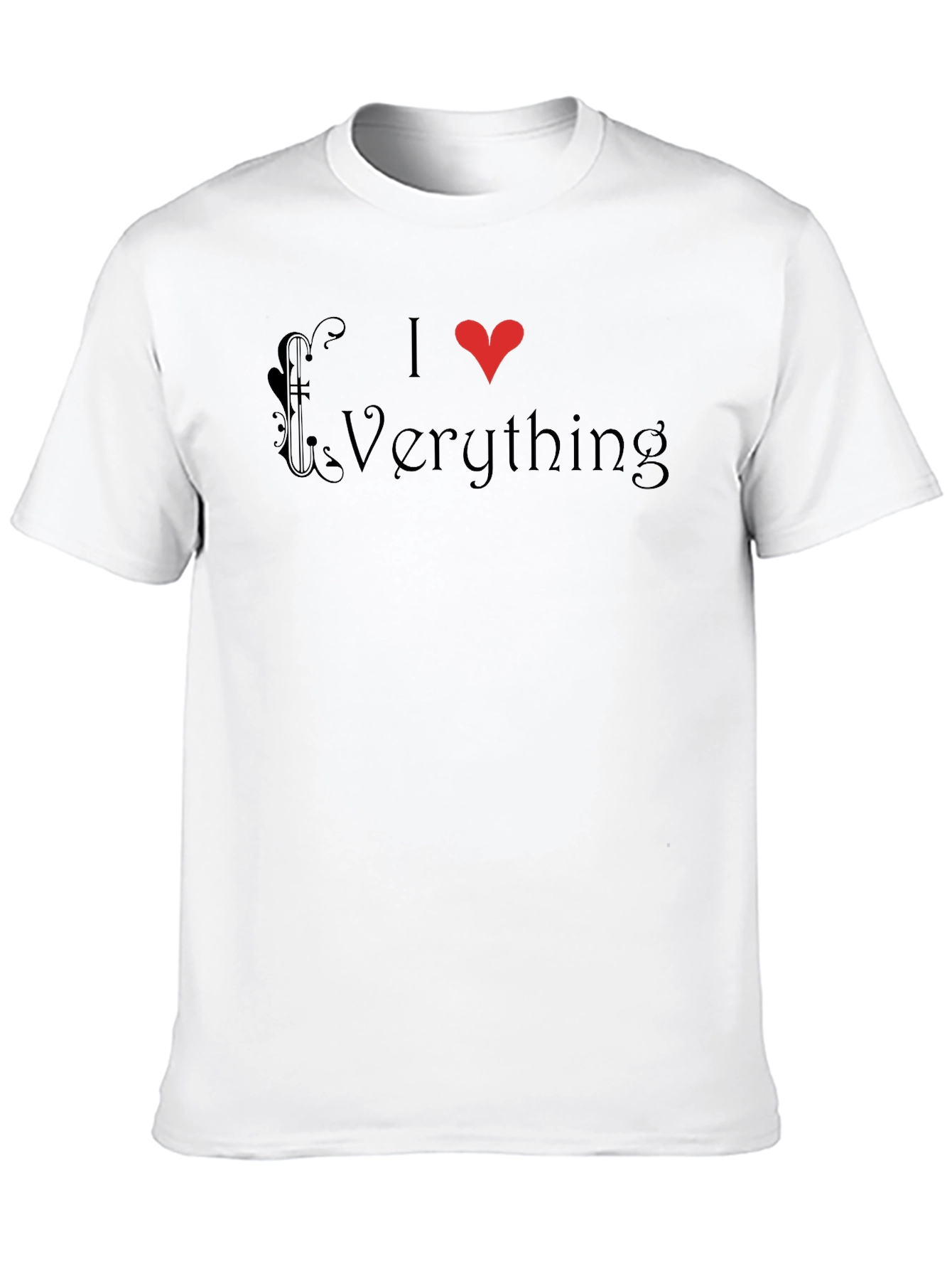 I Heart Everything Graphic Tee - Mens Black T-Shirt