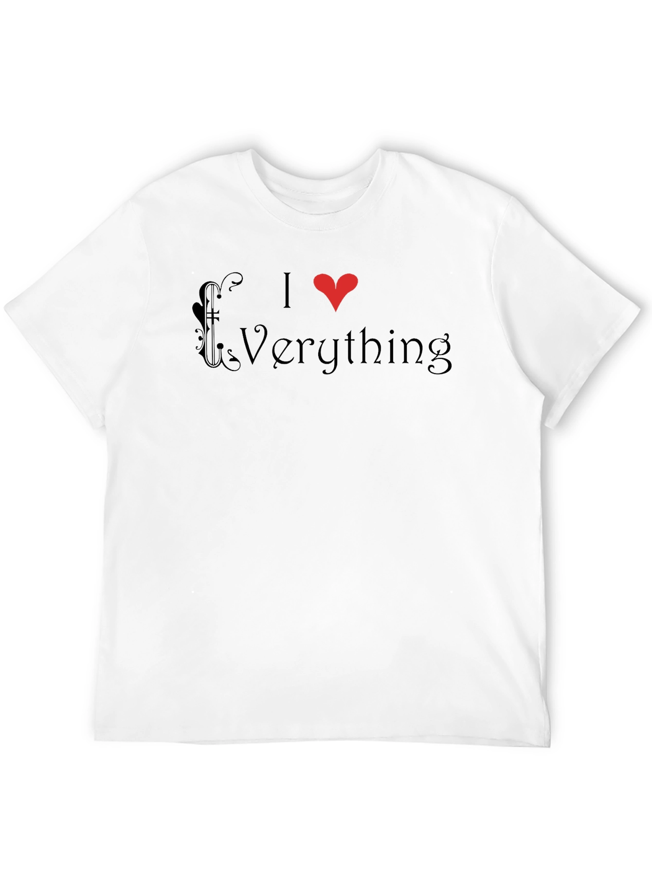 I Heart Everything Graphic Tee - Mens Black T-Shirt