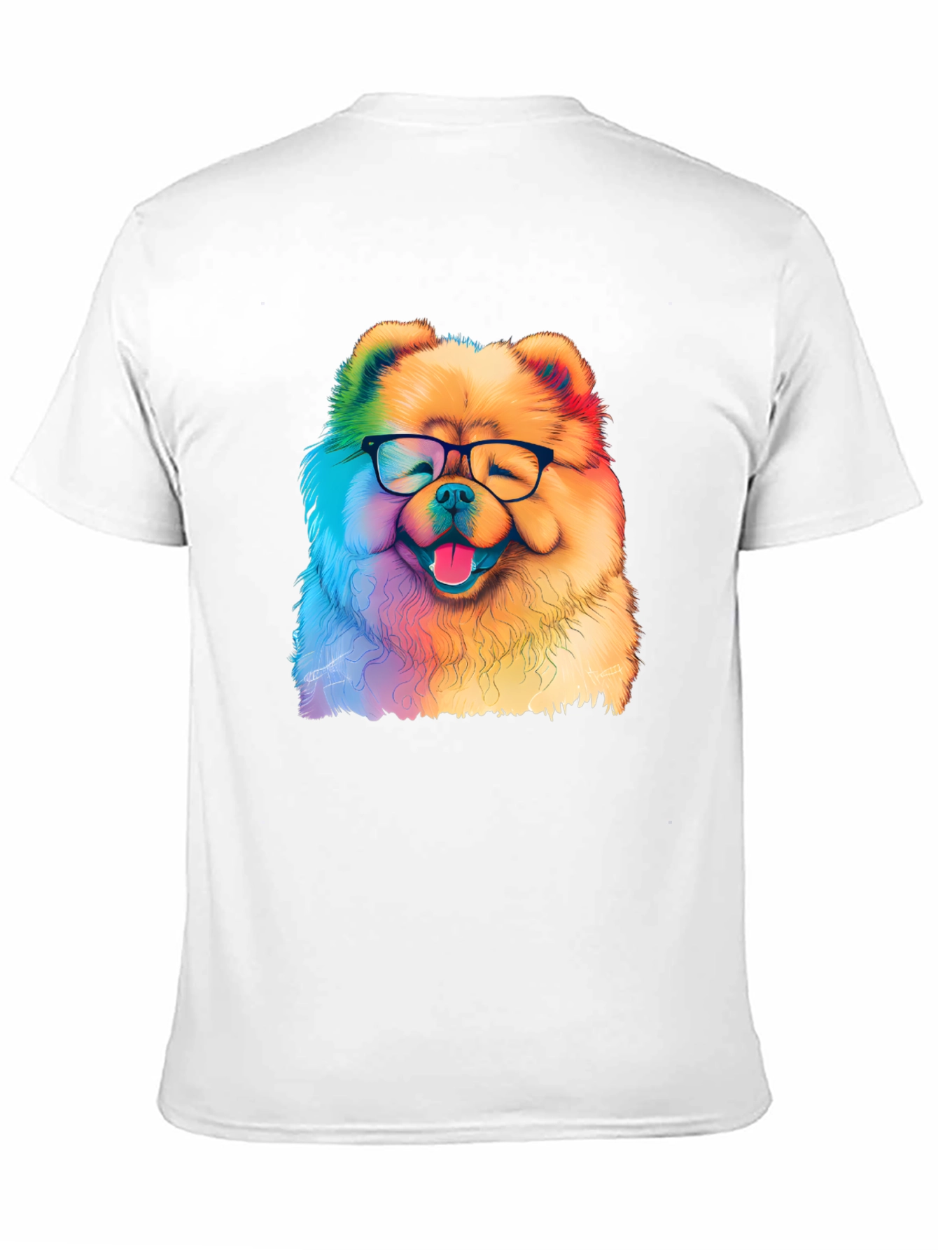 Rainbow Dog Glasses T-Shirt