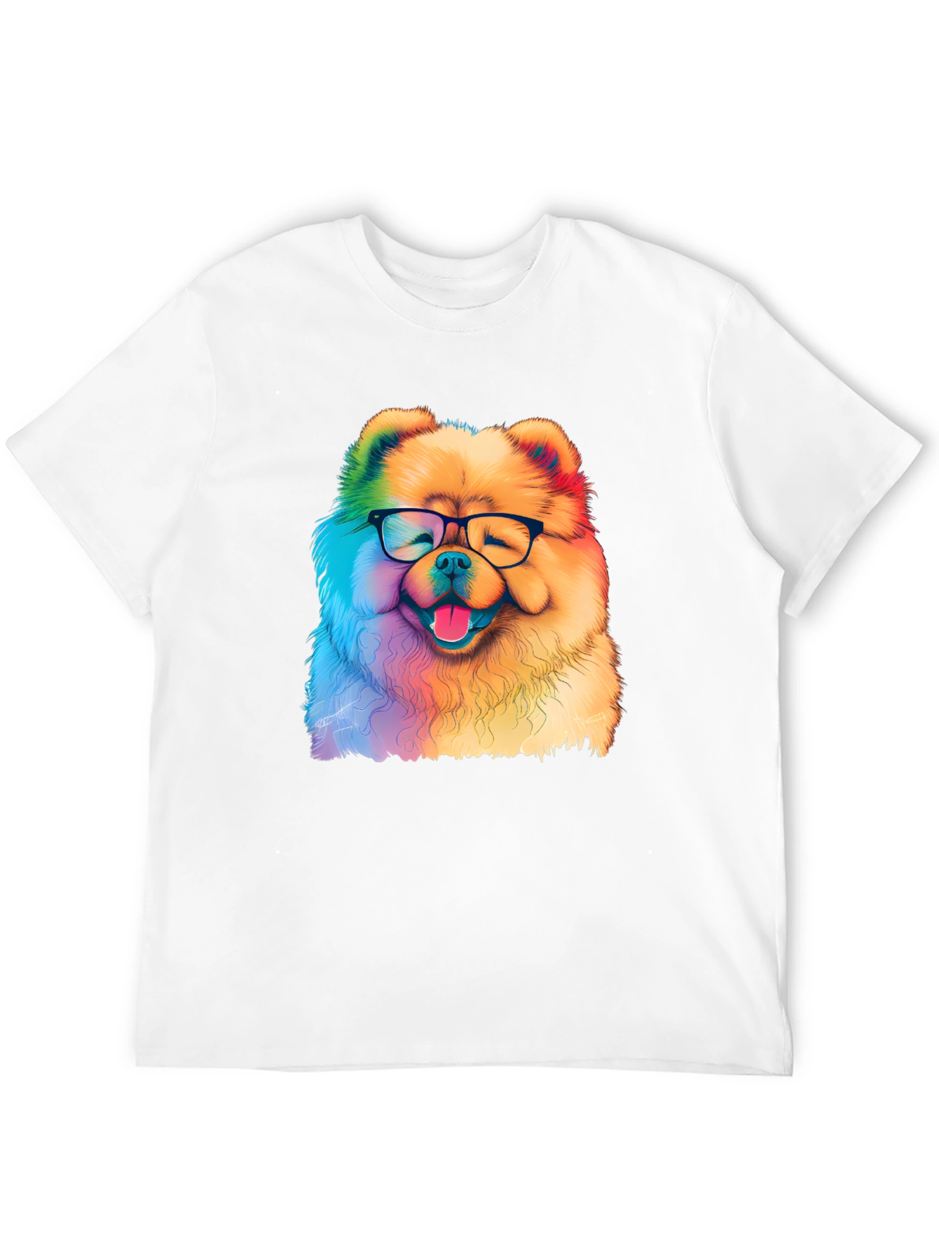 Rainbow Dog Glasses T-Shirt