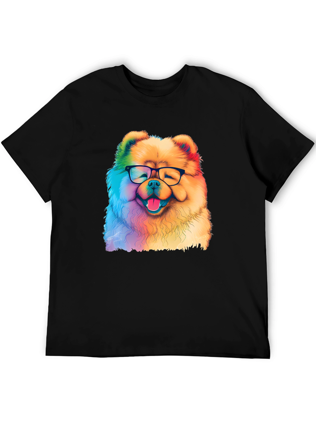 Rainbow Dog Glasses T-Shirt