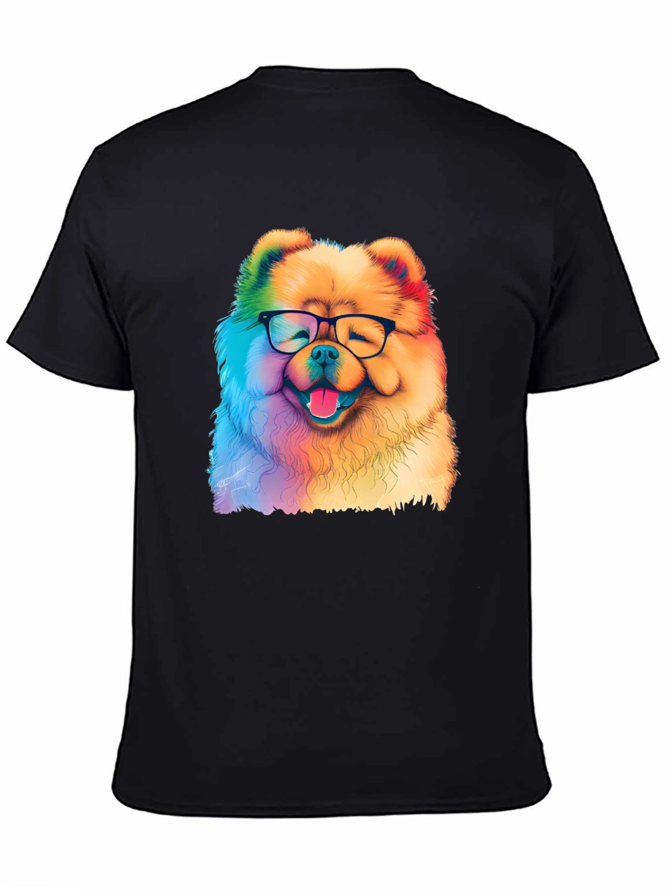 Rainbow Dog Glasses T-Shirt