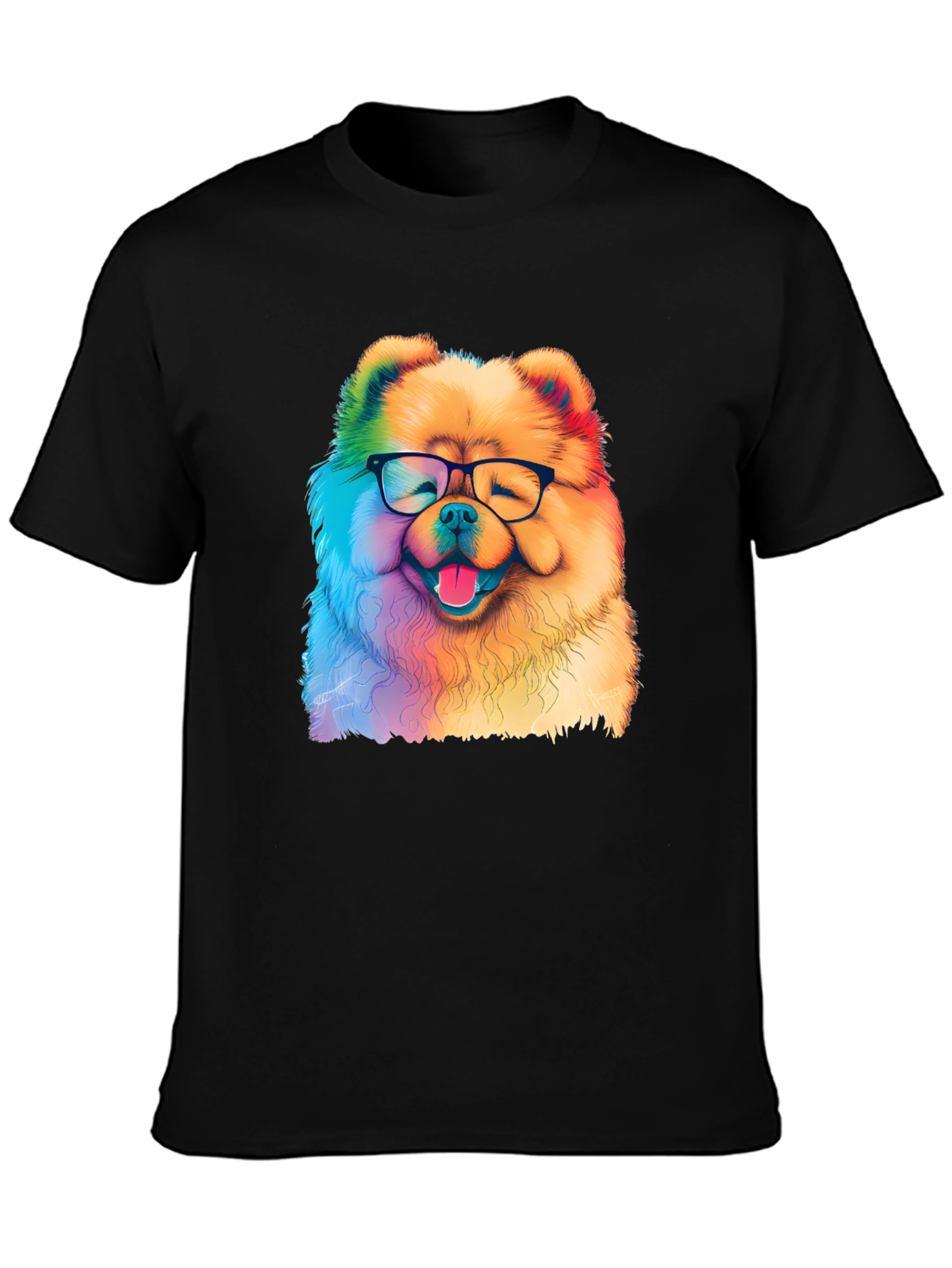Rainbow Dog Glasses T-Shirt