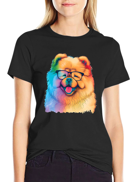Rainbow Dog Glasses T-Shirt