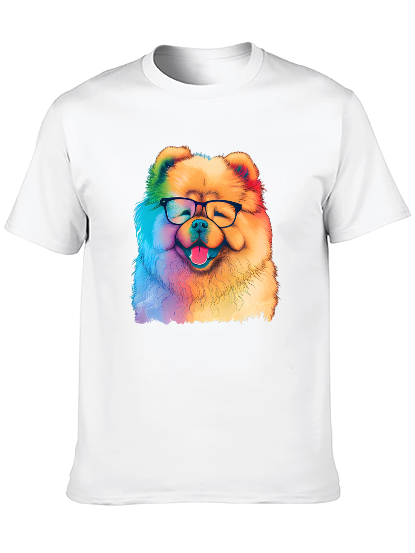 Rainbow Dog Glasses T-Shirt