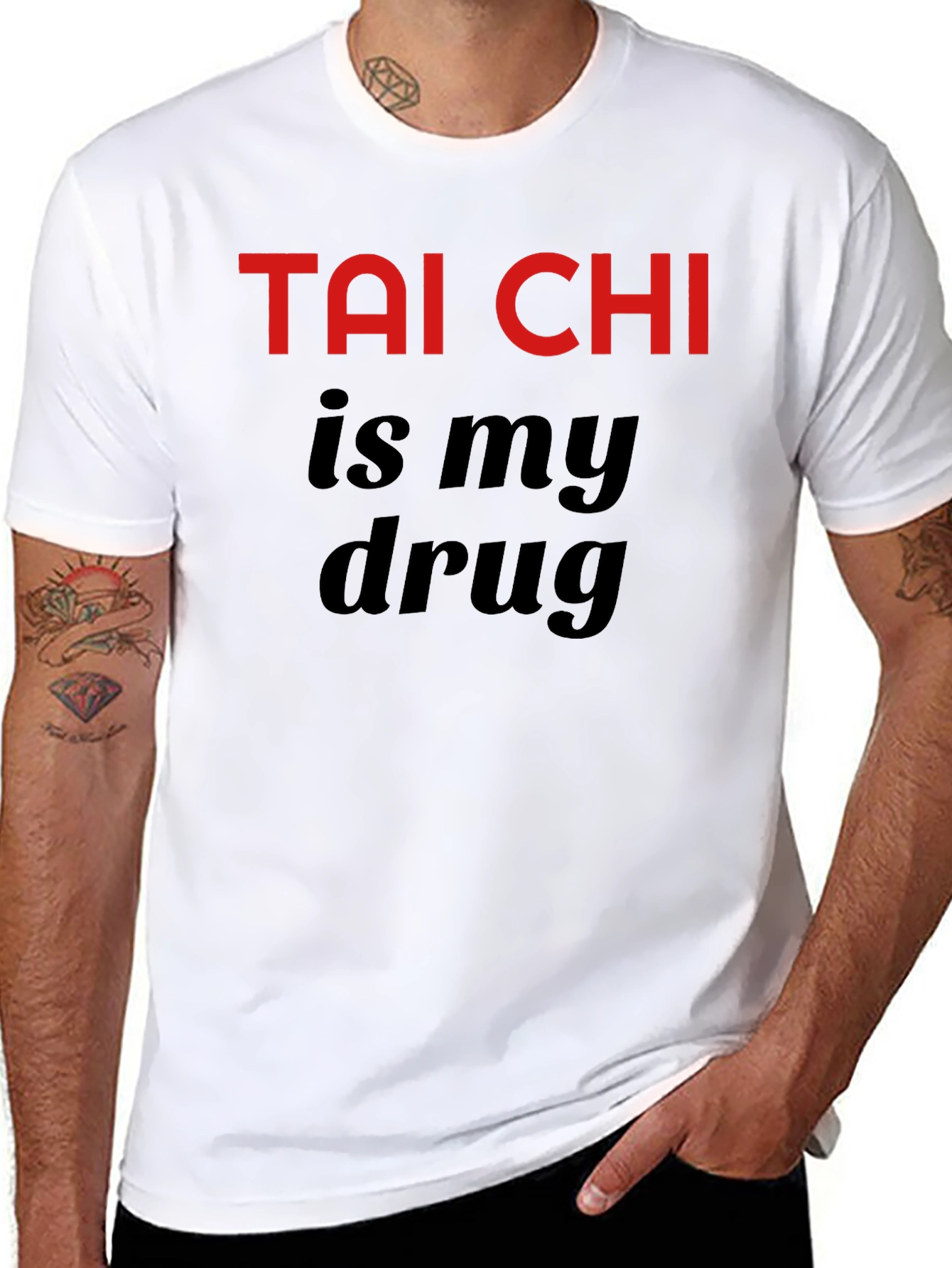 Tai Chi is My Drug Black T-Shirt