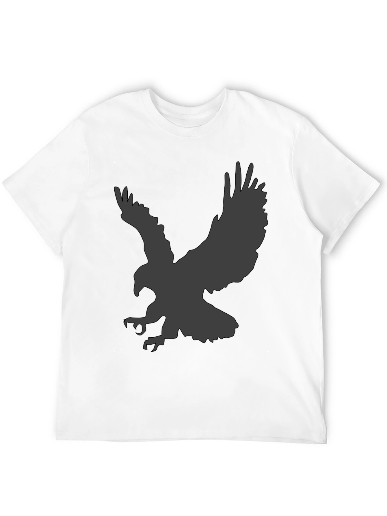 Mens Black Eagle Graphic T-Shirt