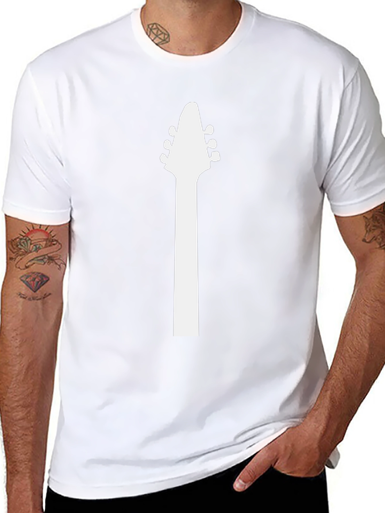 Guitar Neck Graphic Tee - Rock On in Style!
