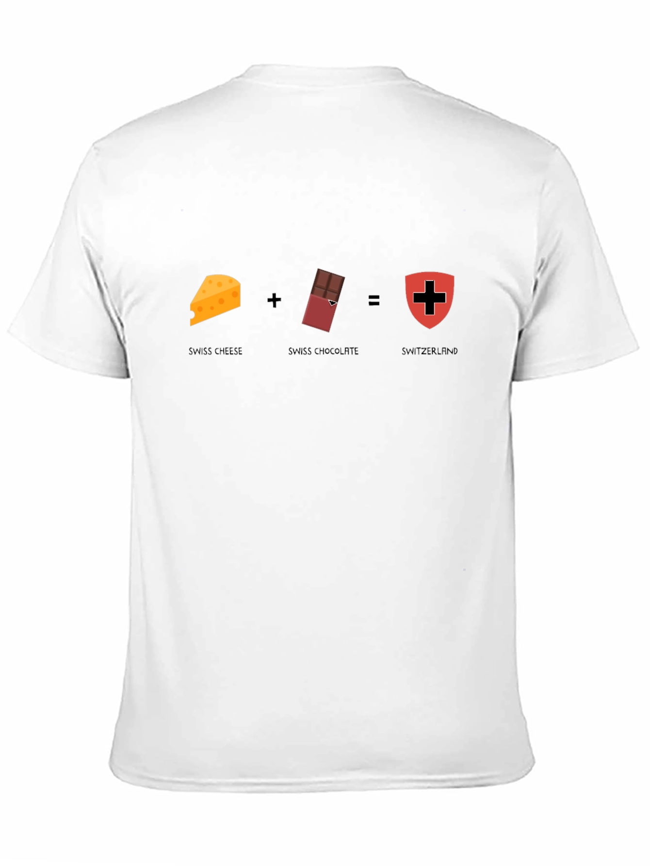 Swiss Cheese + Chocolate = Switzerland Graphic T-Shirt