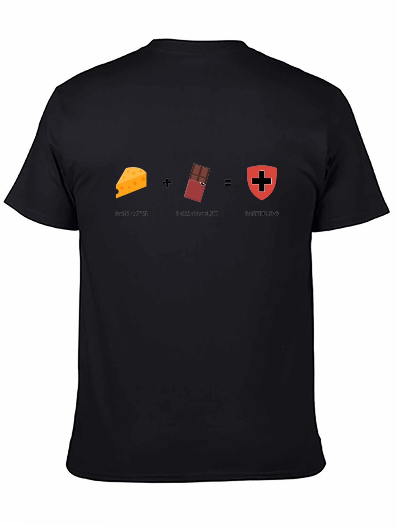 Swiss Cheese + Chocolate = Switzerland Graphic T-Shirt
