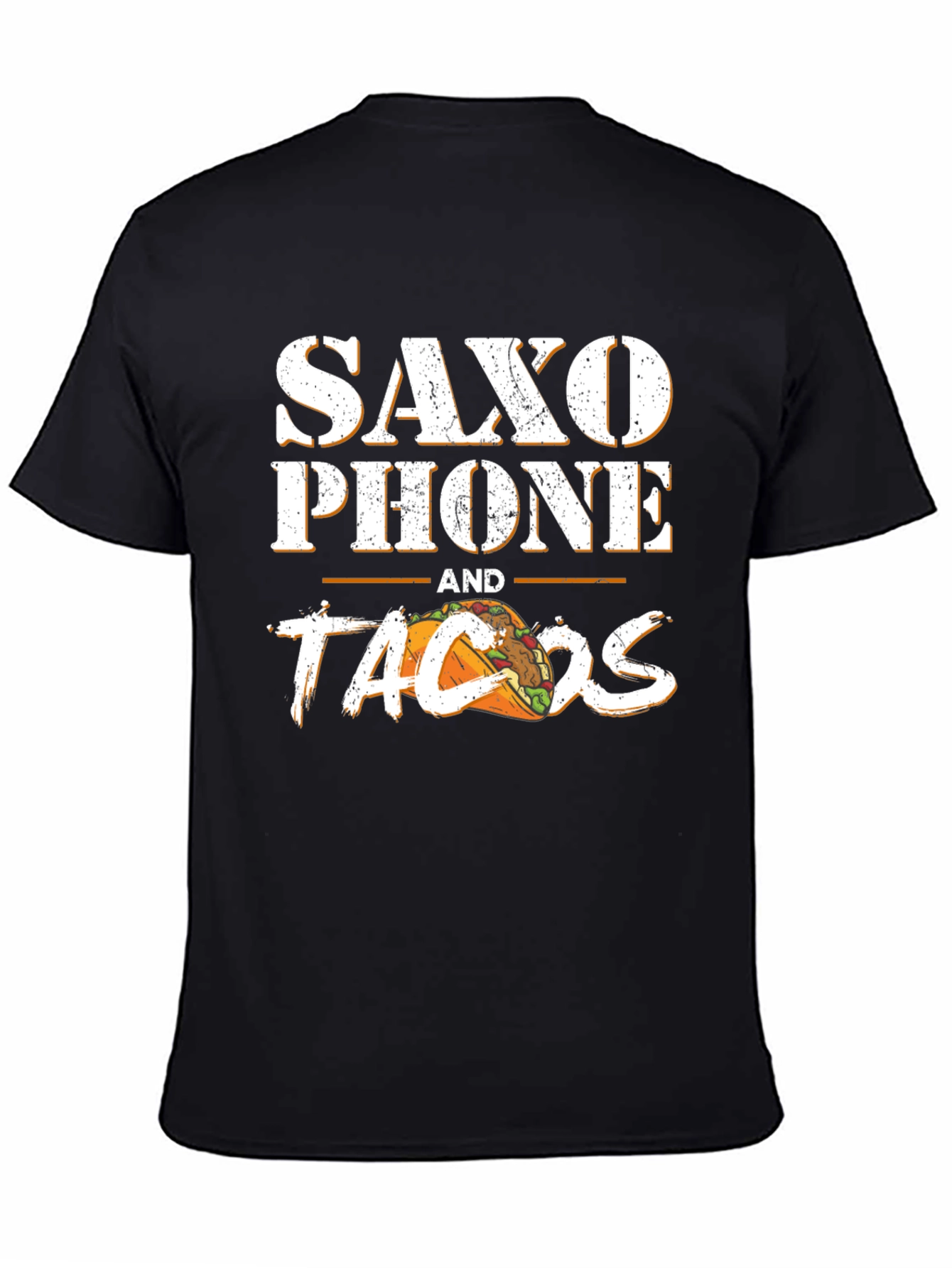 Saxophone and Tacos Graphic T-Shirt