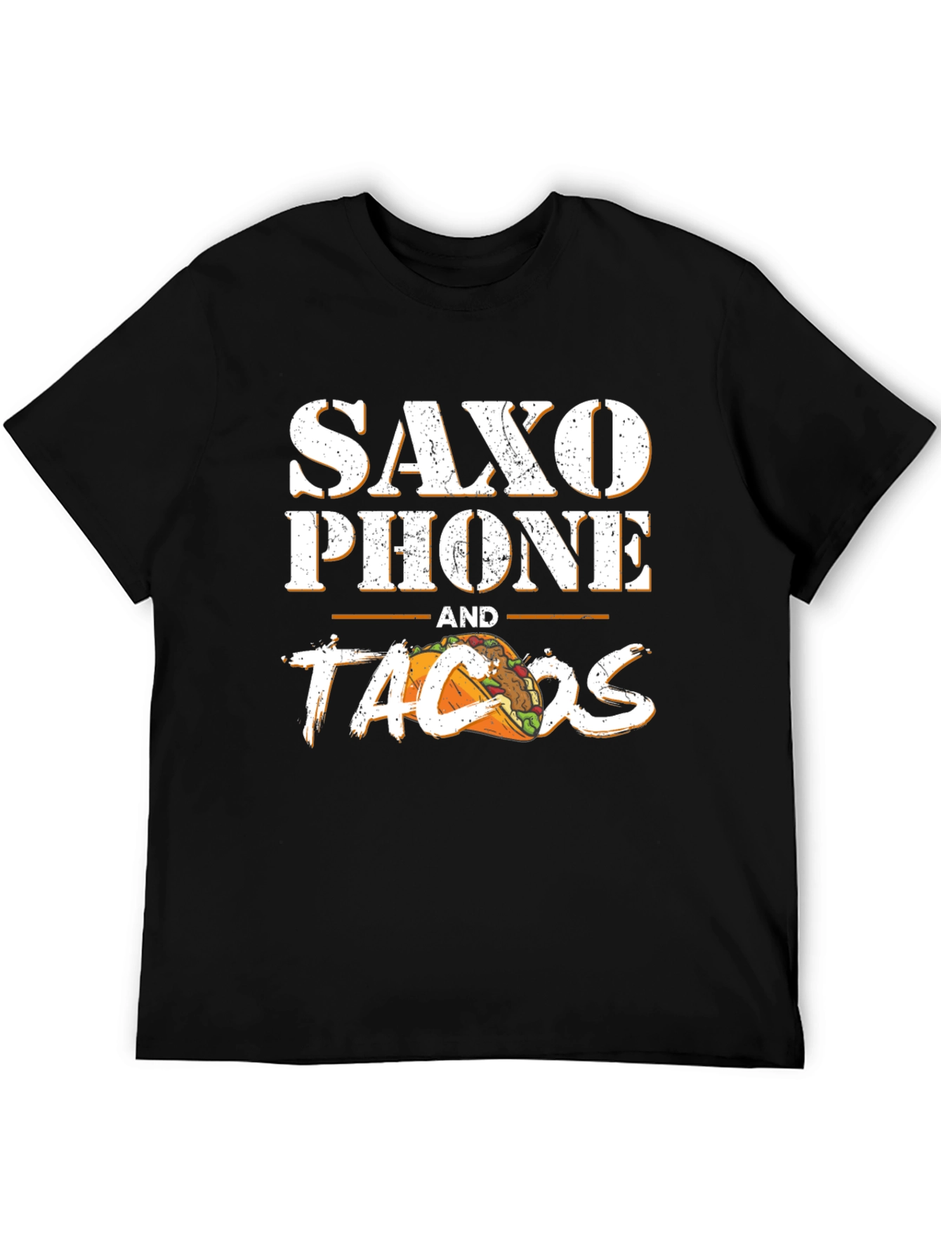Saxophone and Tacos Graphic T-Shirt