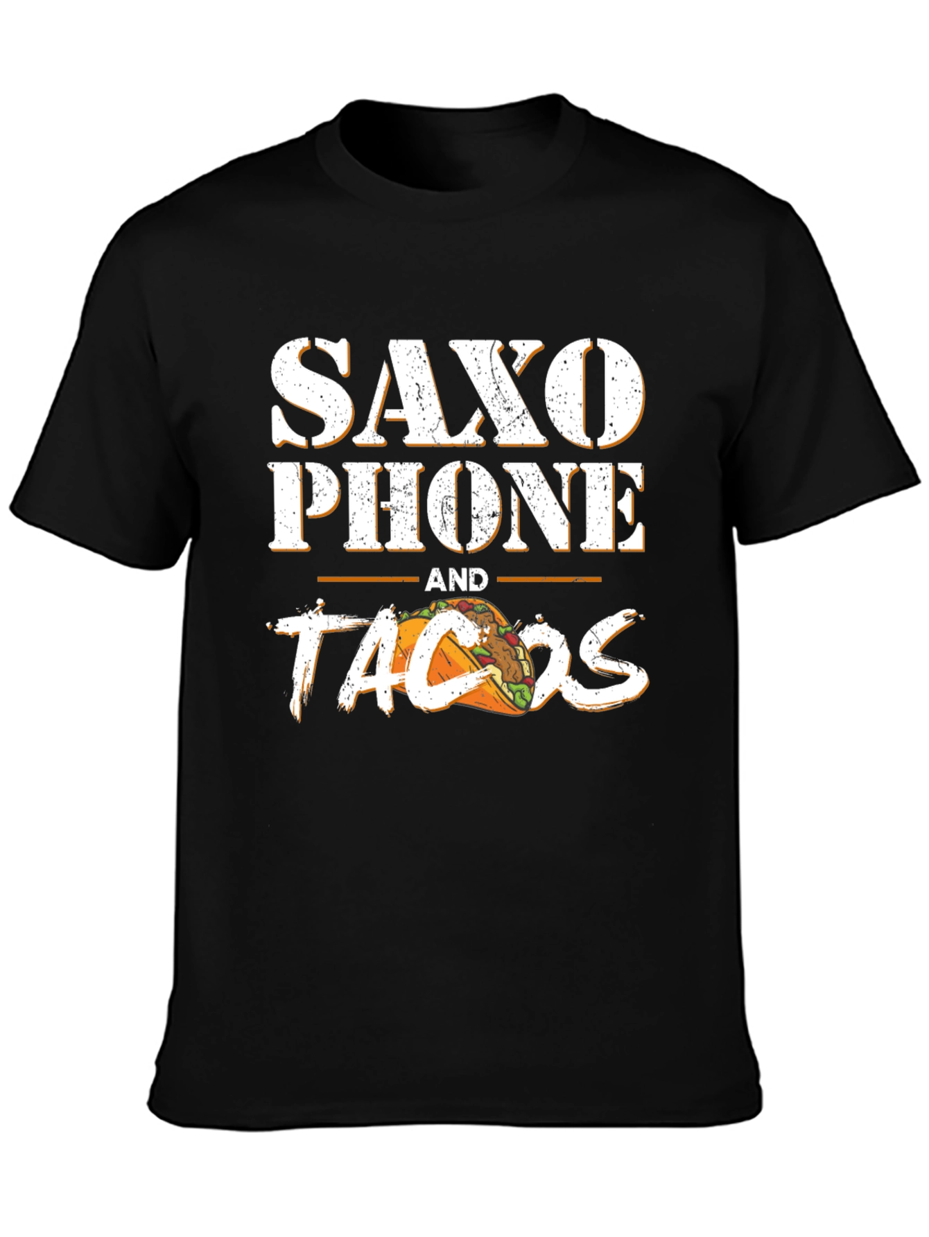 Saxophone and Tacos Graphic T-Shirt