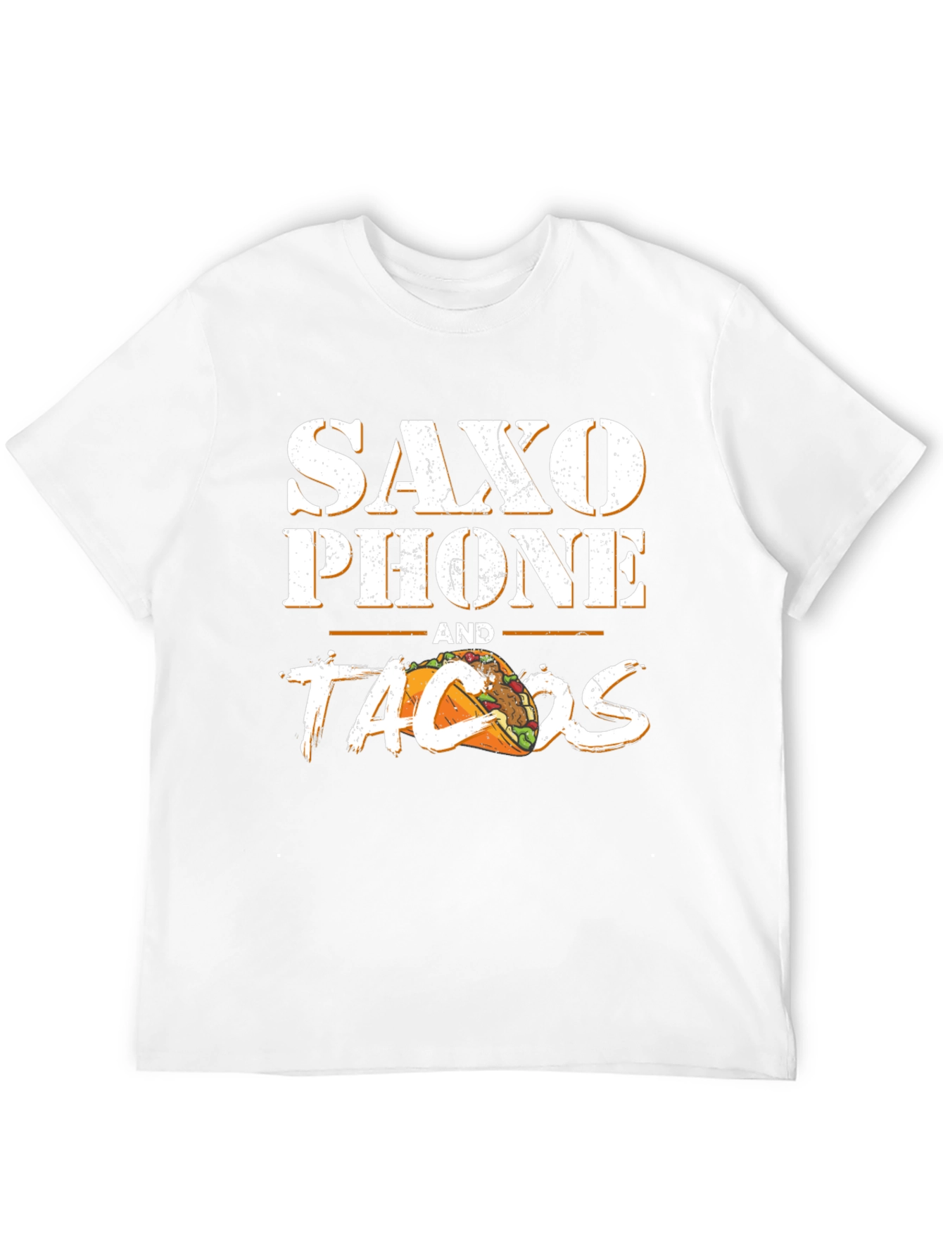 Saxophone and Tacos Graphic T-Shirt