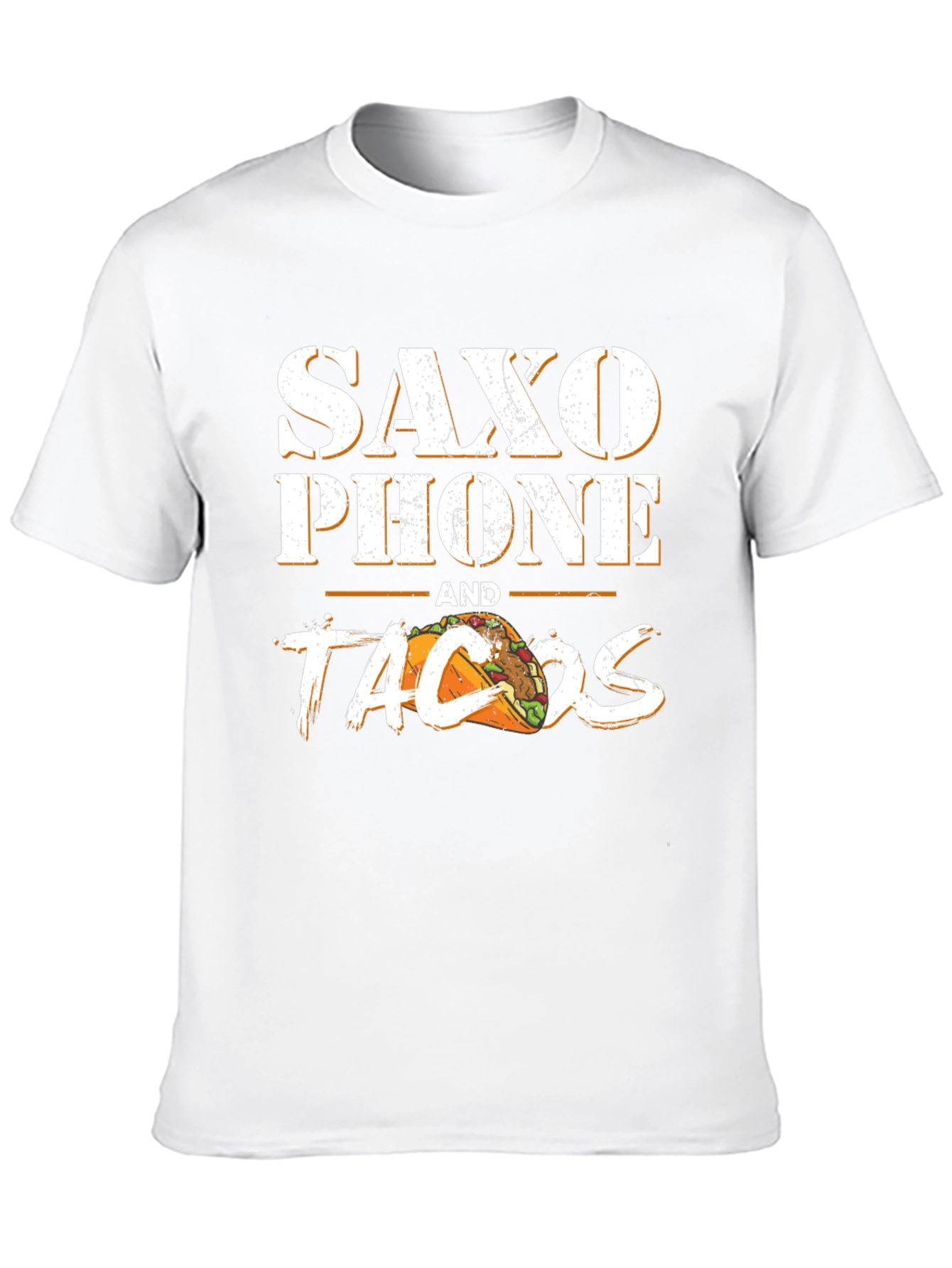 Saxophone and Tacos Graphic T-Shirt