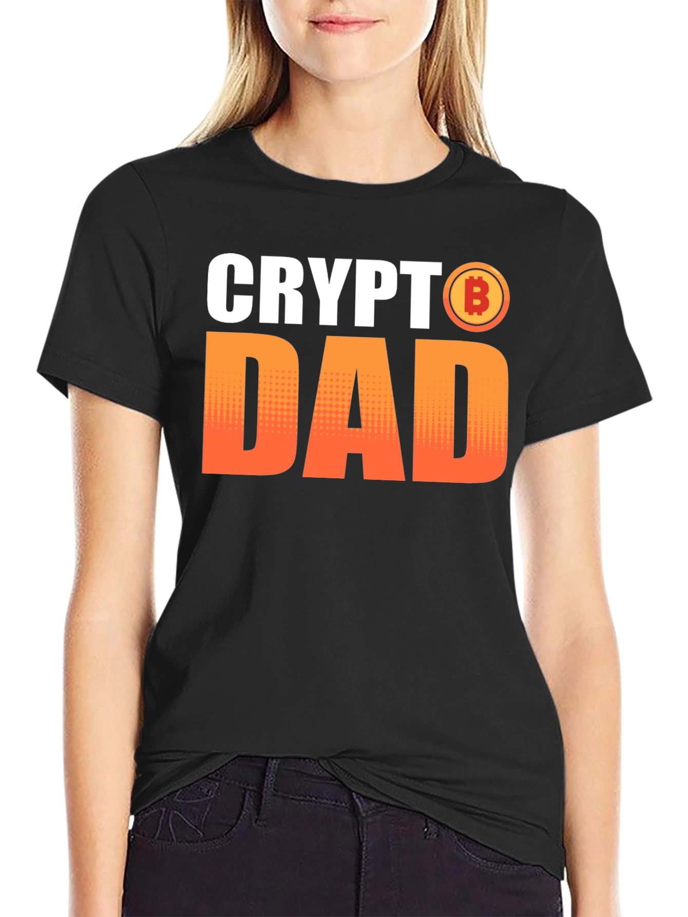 Crypto Dad T-Shirt Bitcoin Lover Gift Tee