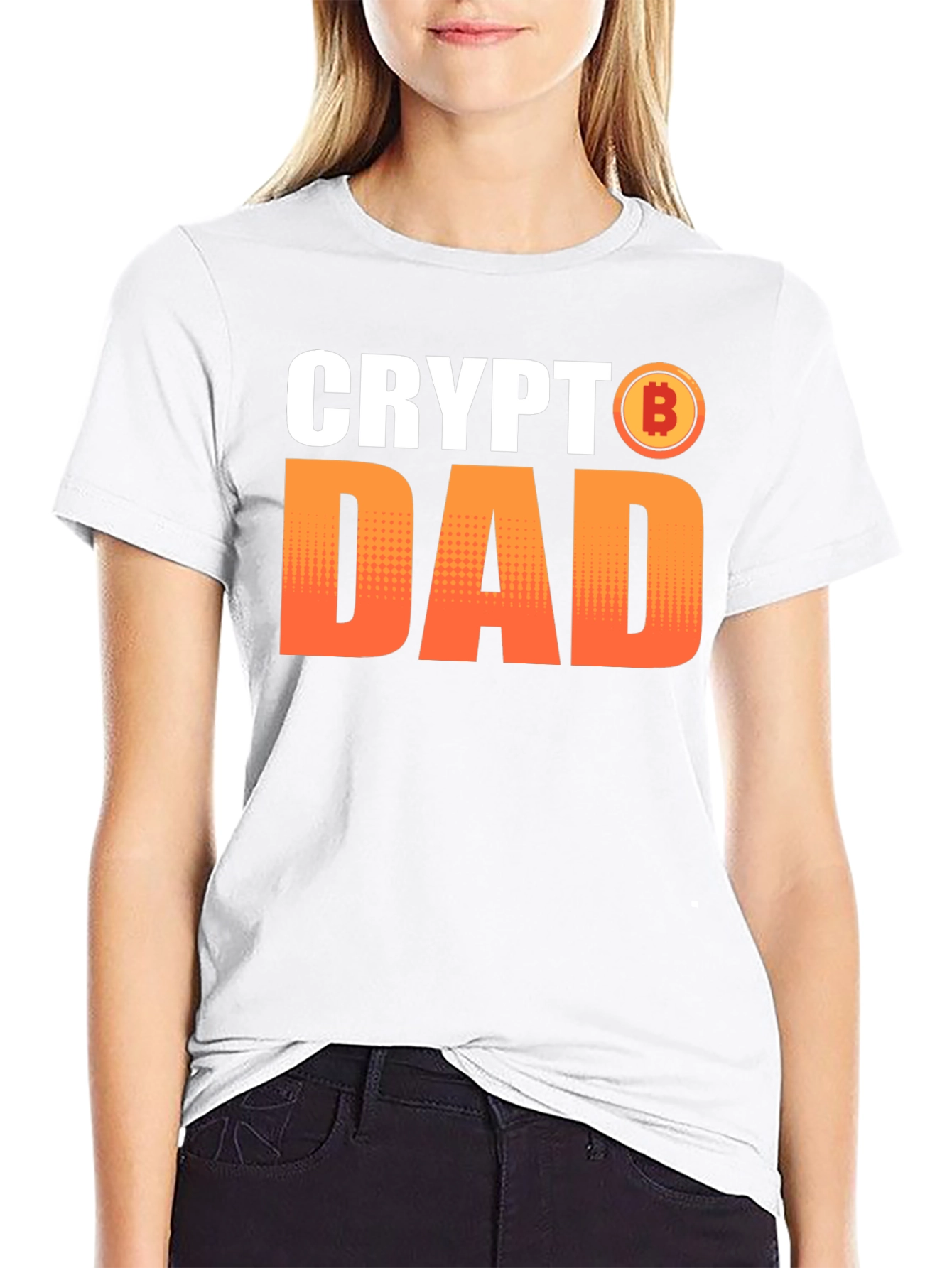 Crypto Dad T-Shirt Bitcoin Lover Gift Tee