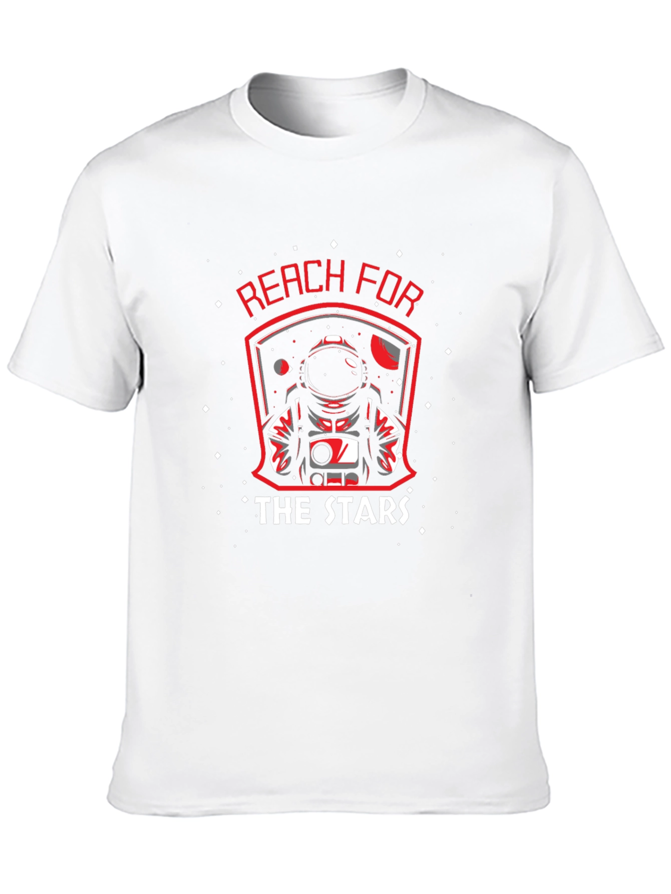 Reach for the Stars Astronaut Graphic Black T-Shirt