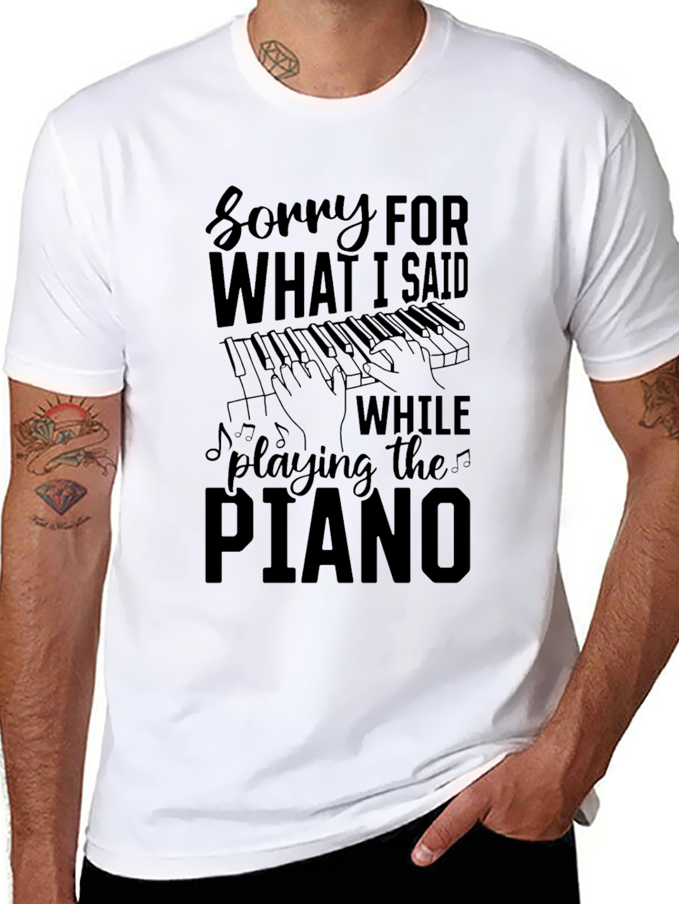 Sorry for What I Said Piano T-Shirt