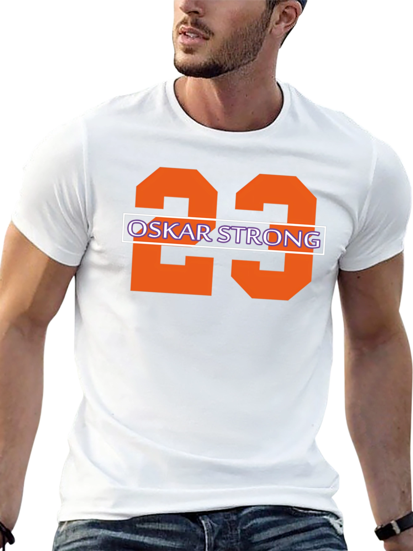 Oskar Strong Number 23 Black T-Shirt