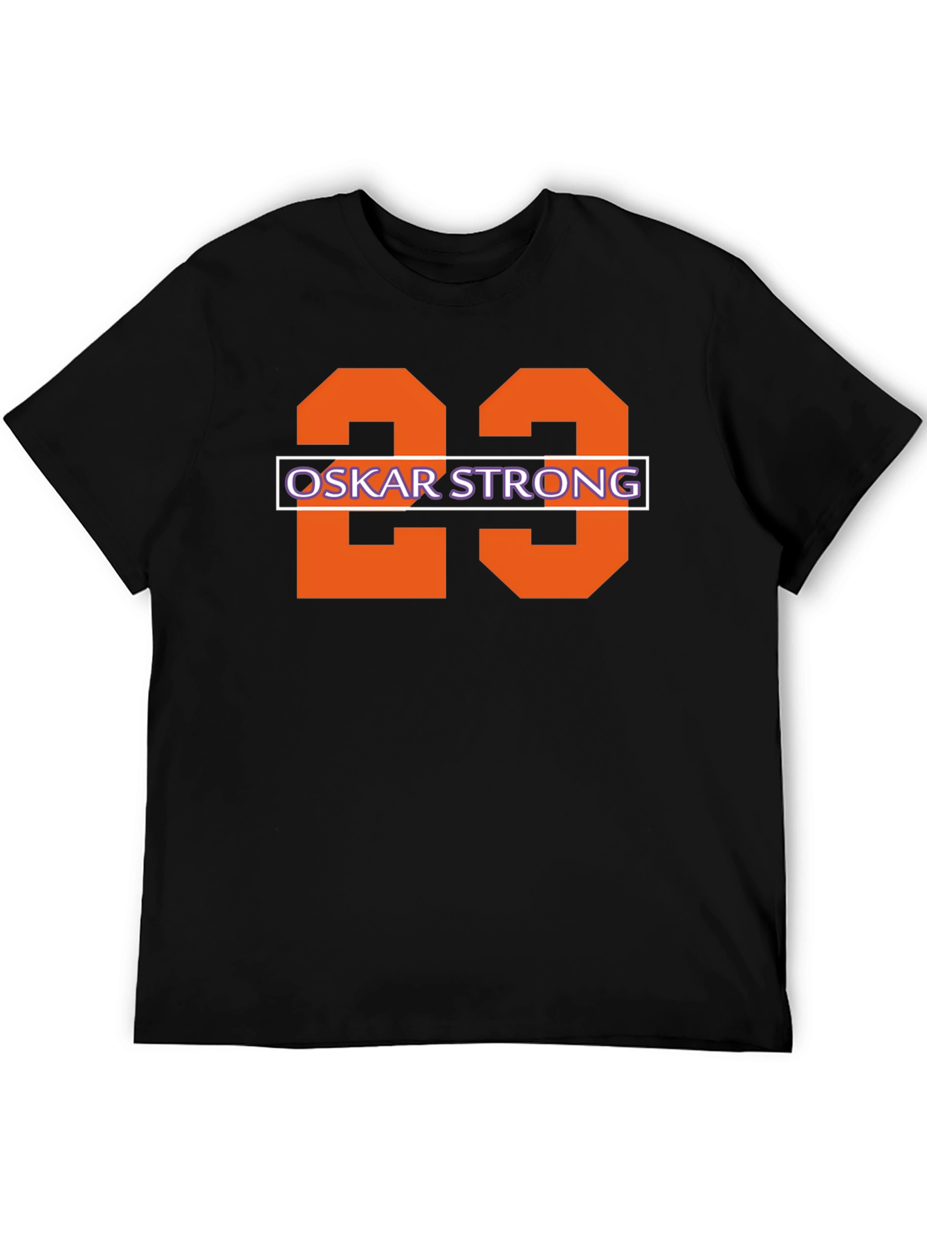 Oskar Strong Number 23 Black T-Shirt
