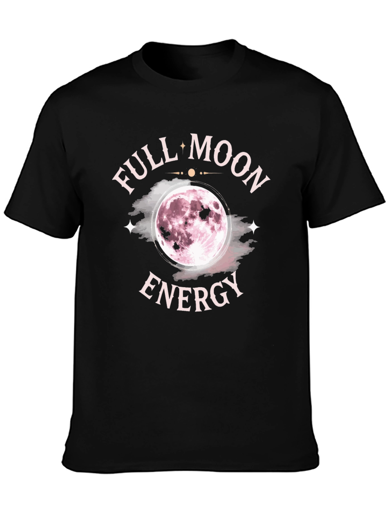 Full Moon Energy Black Graphic Tee