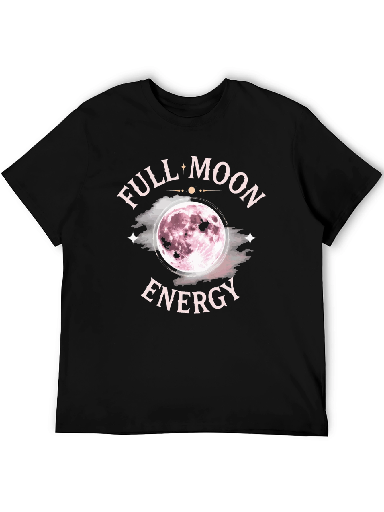 Full Moon Energy Black Graphic Tee