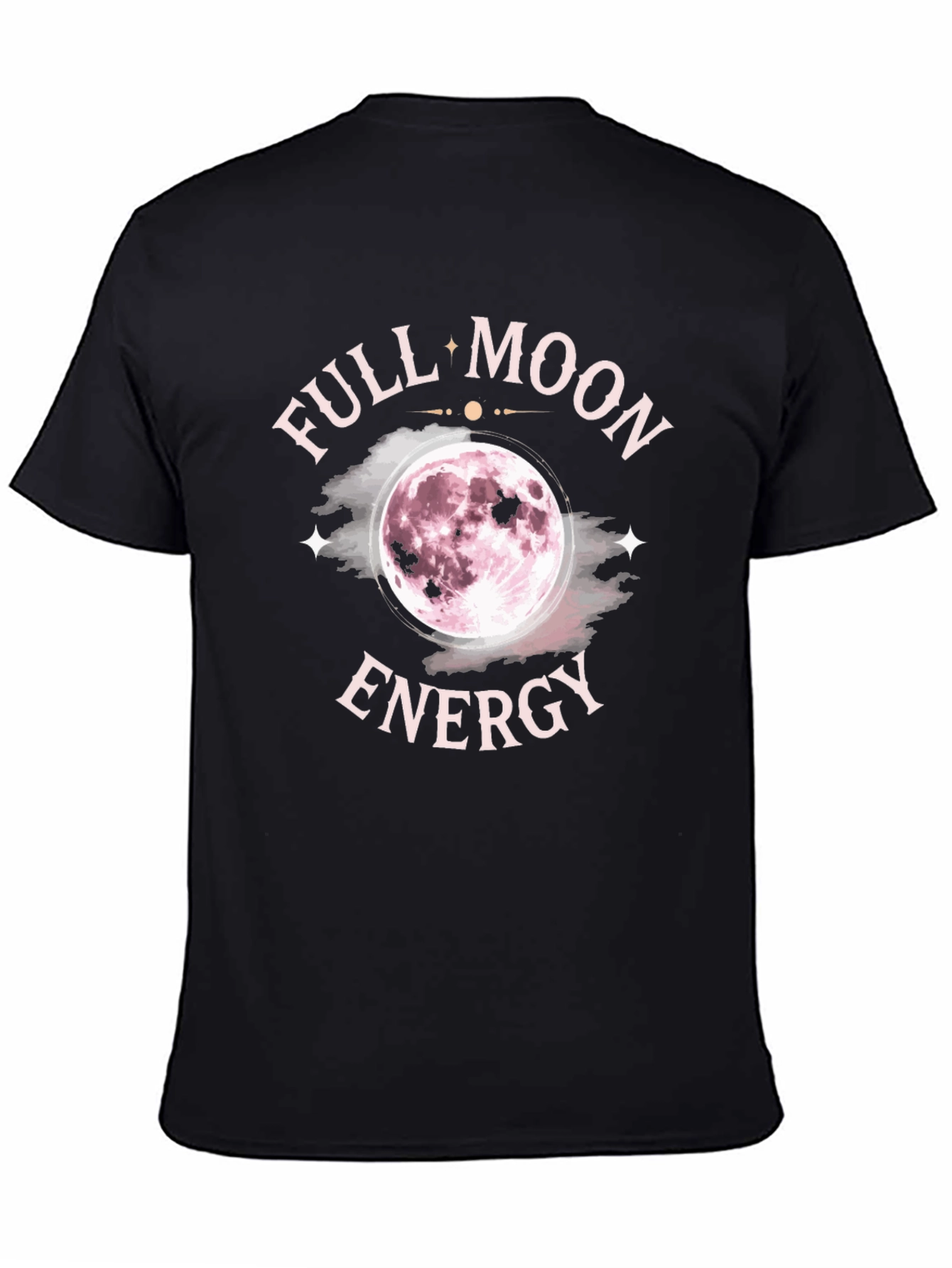 Full Moon Energy Black Graphic Tee