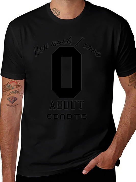 Zero Care Sports T-Shirt - Funny Graphic Tee