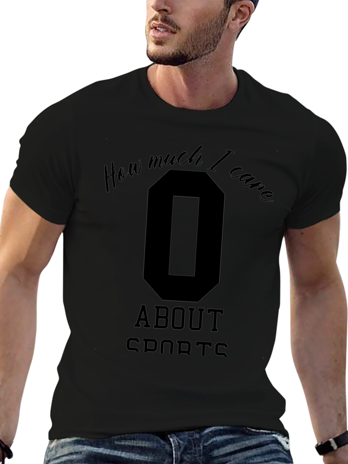 Zero Care Sports T-Shirt - Funny Graphic Tee