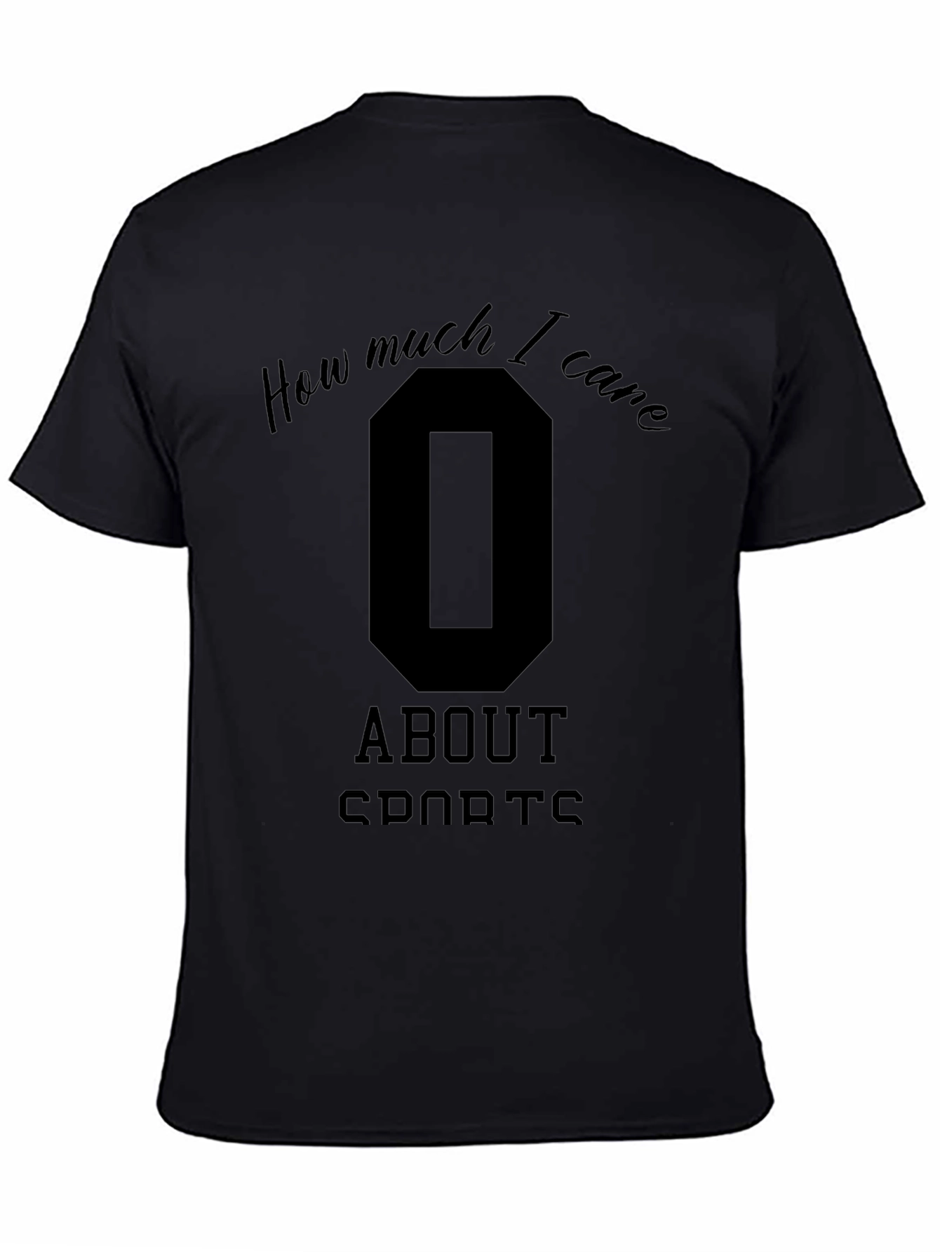 Zero Care Sports T-Shirt - Funny Graphic Tee