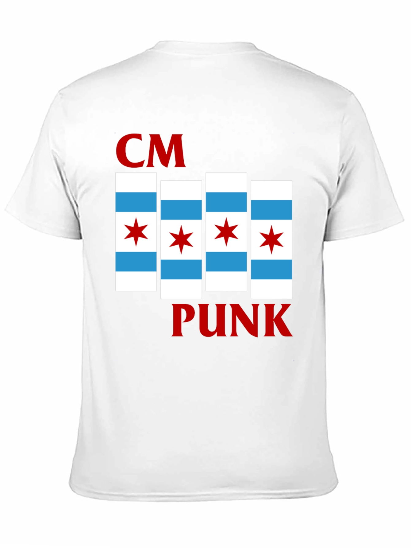 CM Punk Chicago Flag T-Shirt - Bold Graphic Tee