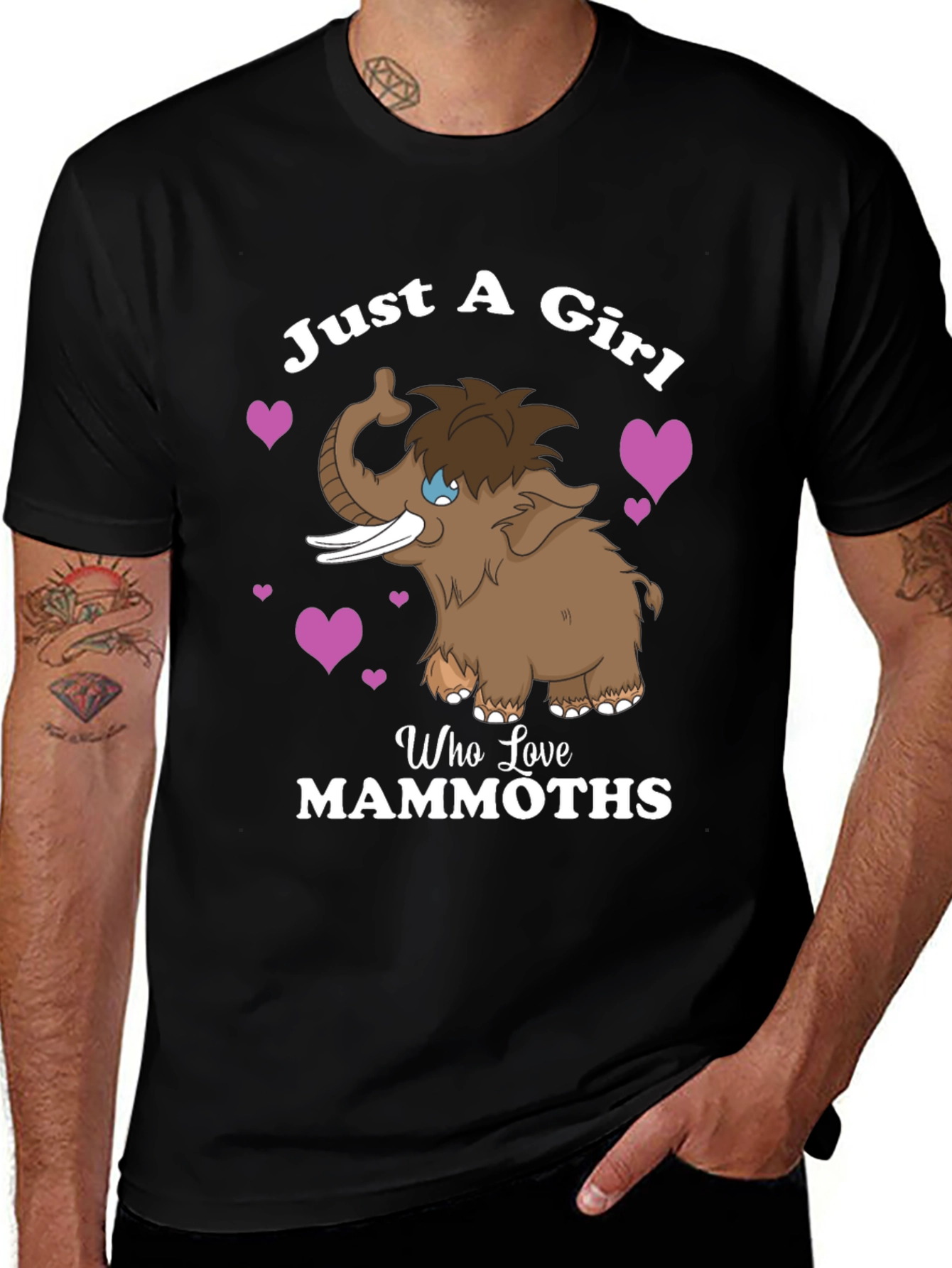 Just a Girl Who Loves Mammoths T-Shirt