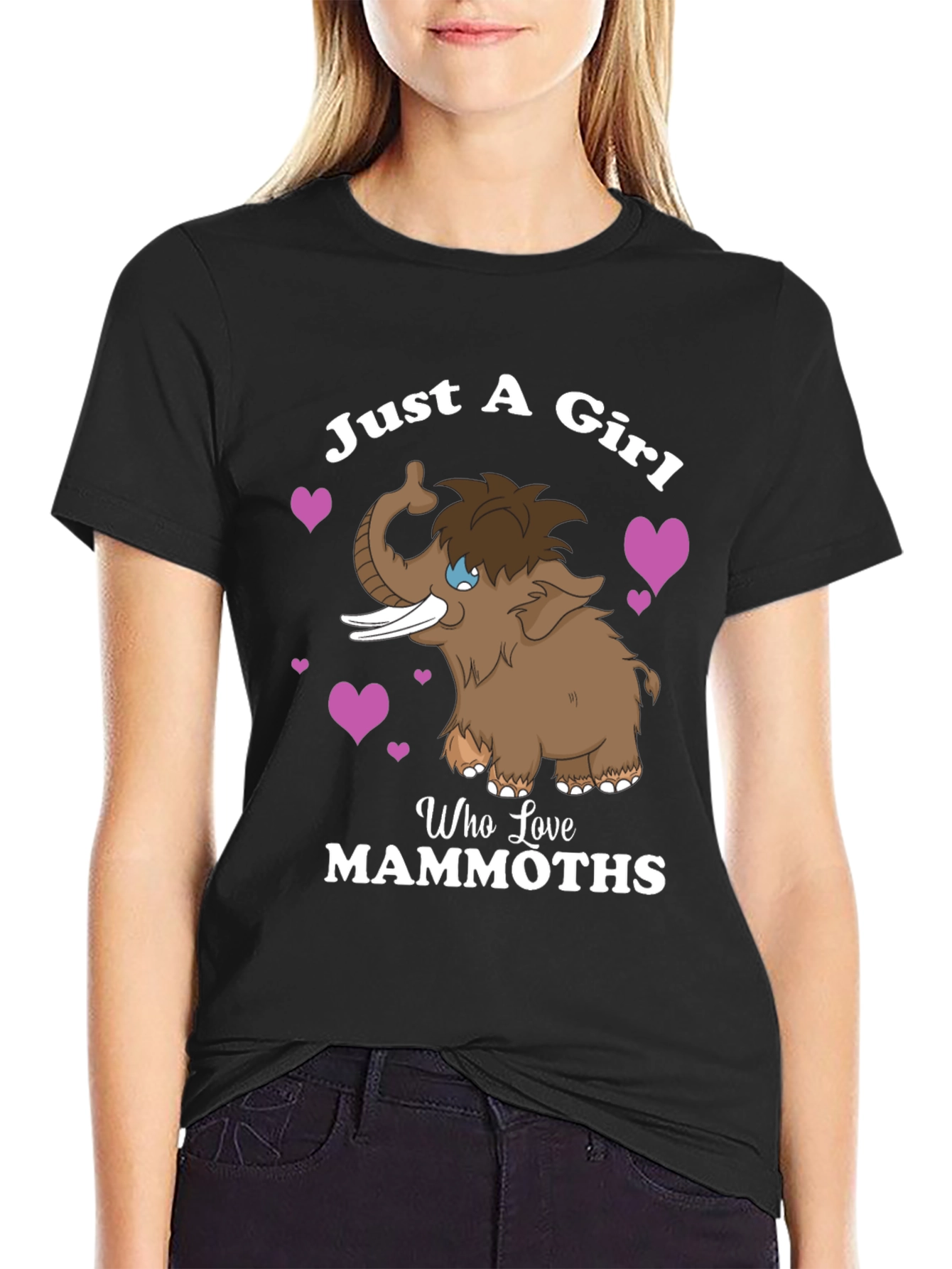 Just a Girl Who Loves Mammoths T-Shirt